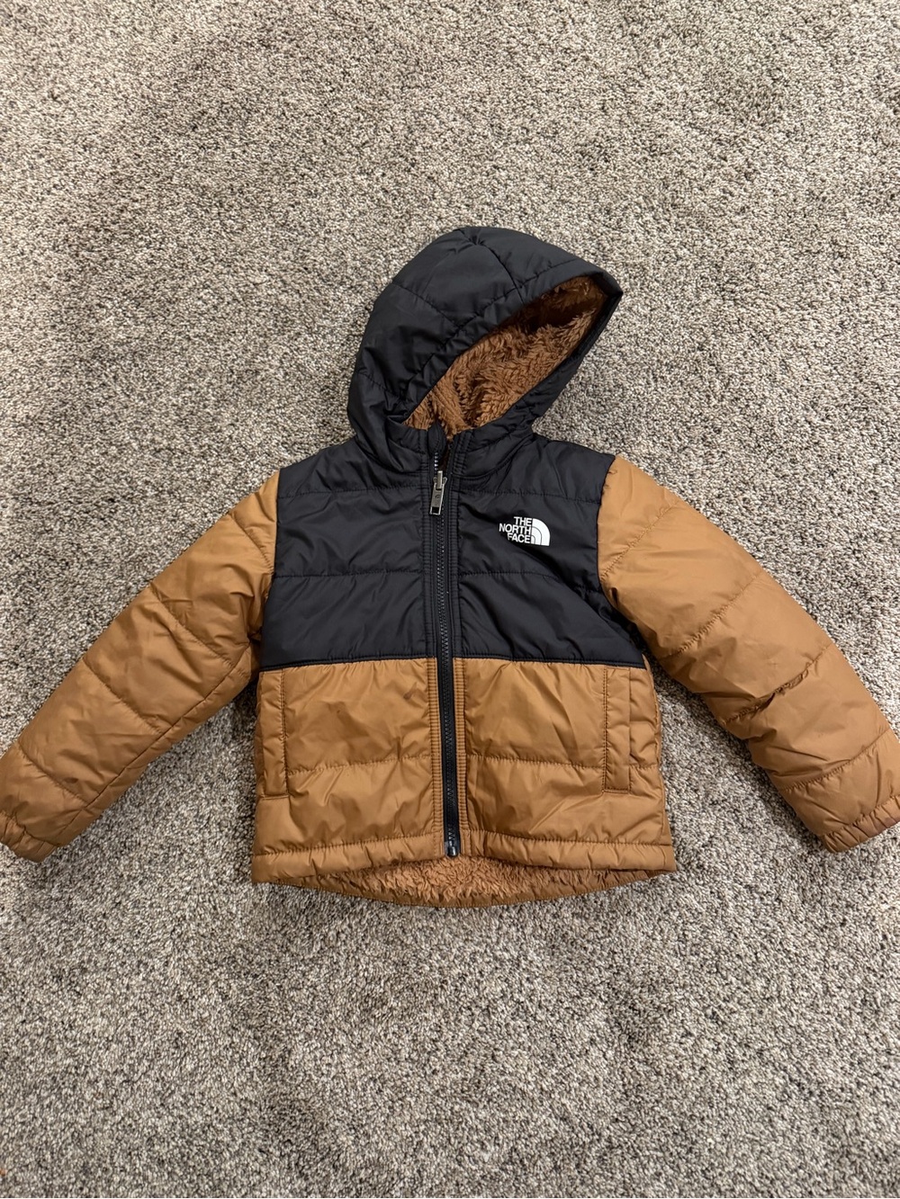 The North Face Kids reversible Hooded Puffer Jacket